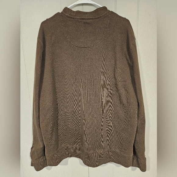 J Ferrar Mens XXL Brown Shacket Shirt Jacket Button Up Work Pockets 100% Cotton - Picture 5 of 5